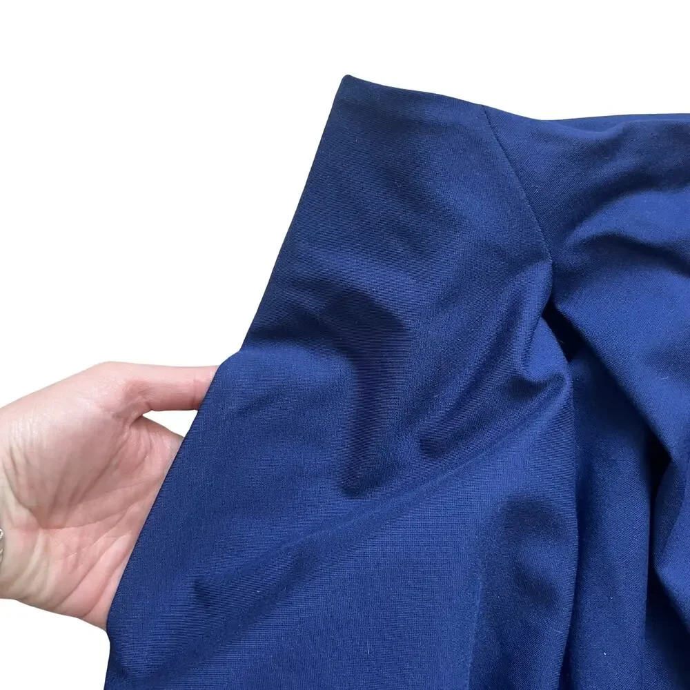 Arlum Royal Blue Indigo Full Asymmetrical Midi Skirt Plus Size 18 NEW Tags